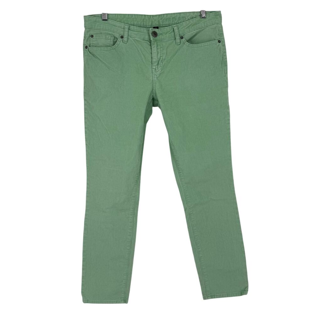 GAP Premium Skinny Corduroy Low Rise Size 10/30R Mint Green Light Green
